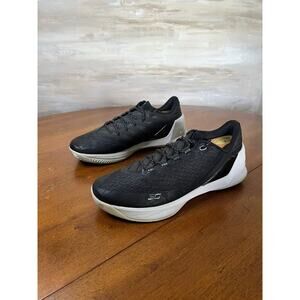Under Armour UA Steph Curry 3.0 Basketball Shoes Black Gray Boys/Teens Size 11